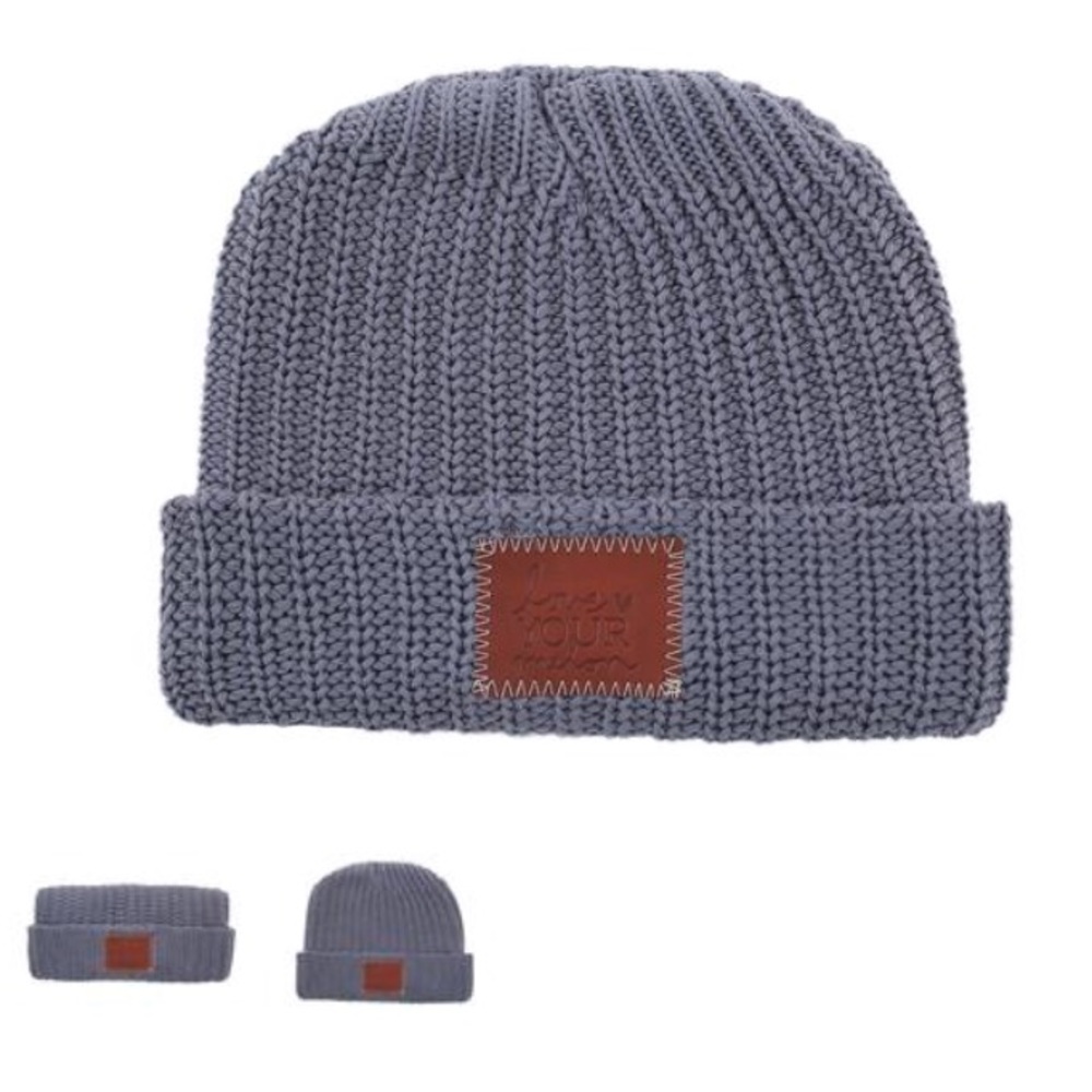 NWOT Love Your Melon Light Charcoal Cuffed Beanie